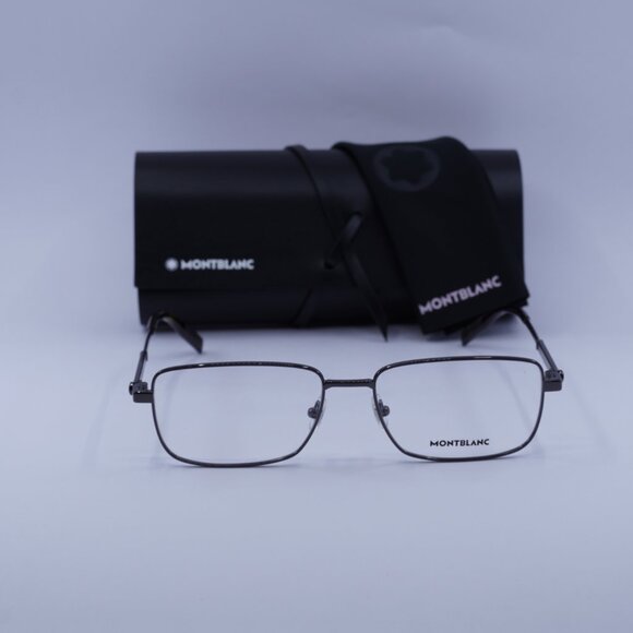 Montblanc MB0029O 006 Rectangle Eyeglasses 58mm – Ruthenium - Picture 2 of 9